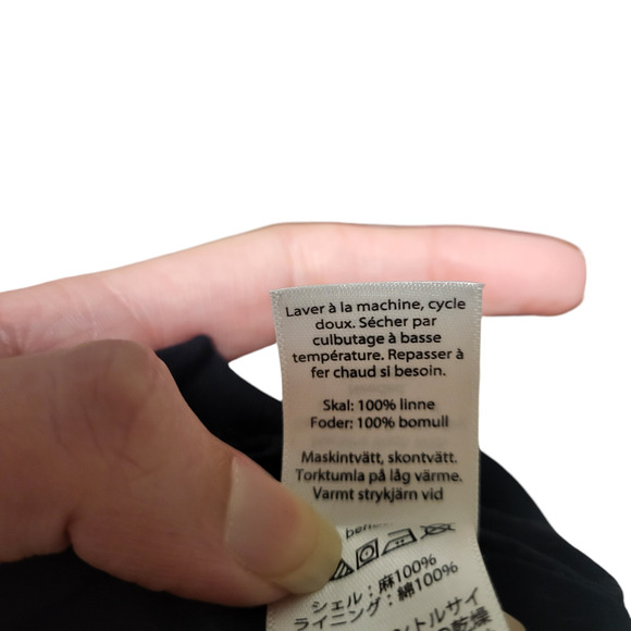 Vineyard Vines black sleeveless midi shift dress with side zip, size 4 - Picture 6 of 7